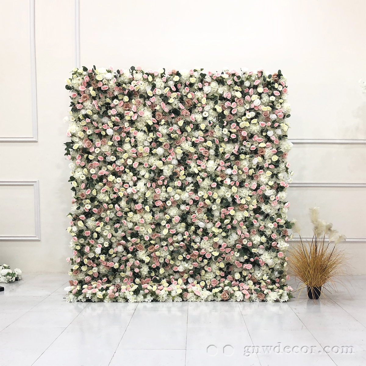Artificial flower wall 8ft x 8ft