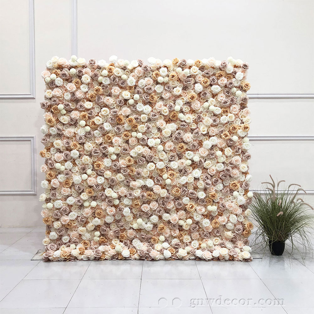 Artificial flower wall 8ft x 8ft