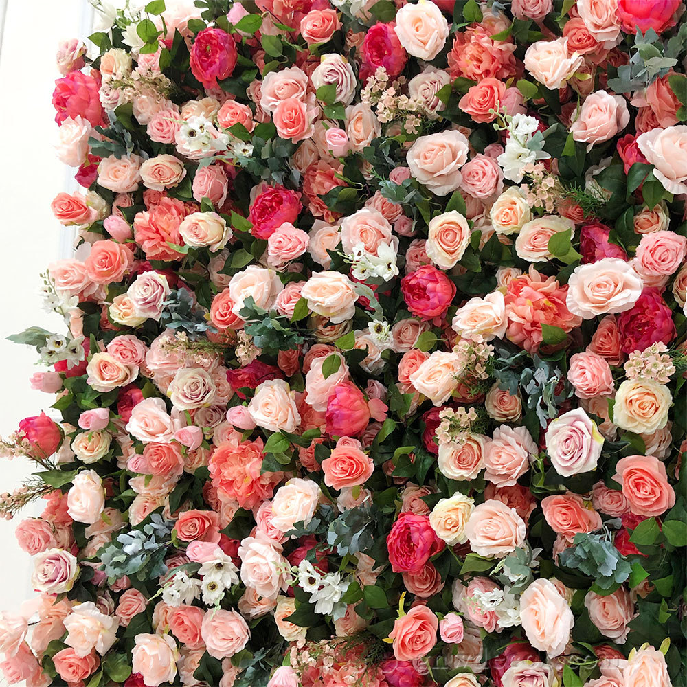 Artificial flower wall 8ft x 8ft
