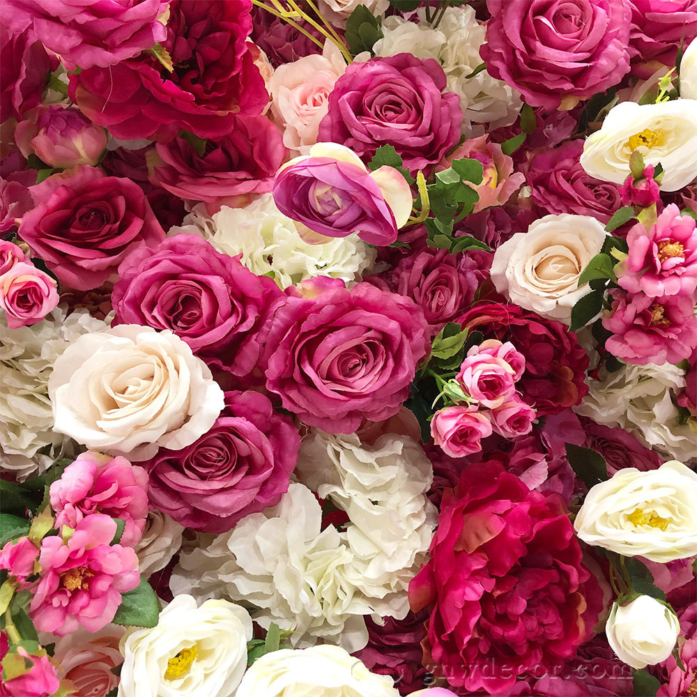 Artificial flower wall 8ft x 8ft