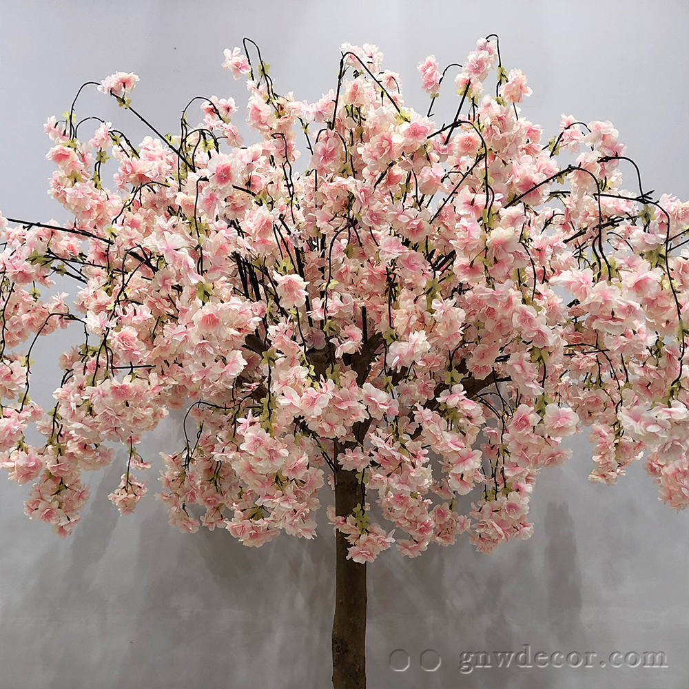 Artificial flower tree for table centerpiece