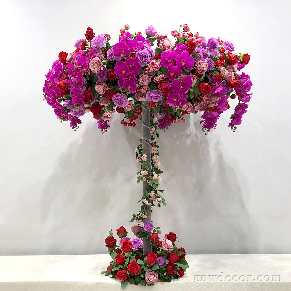 Artificial flower table centerpieces