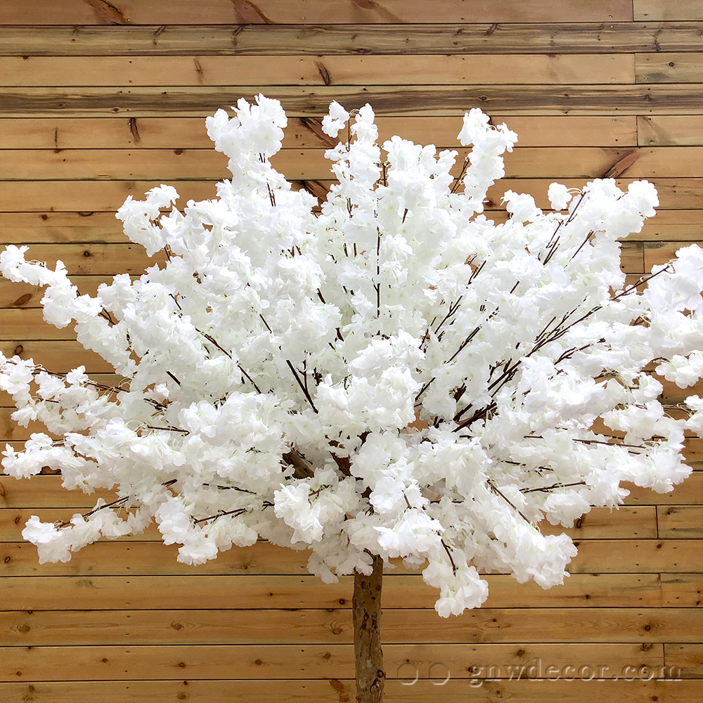 Artificial flower tree for table centerpiece