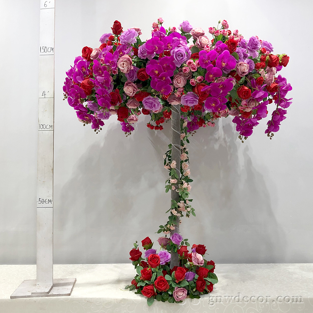 Artificial flower table centerpieces