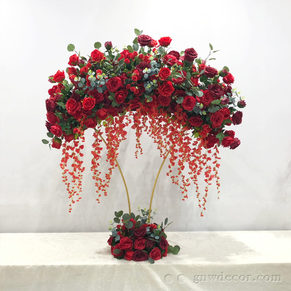 Artificial flower table centerpieces
