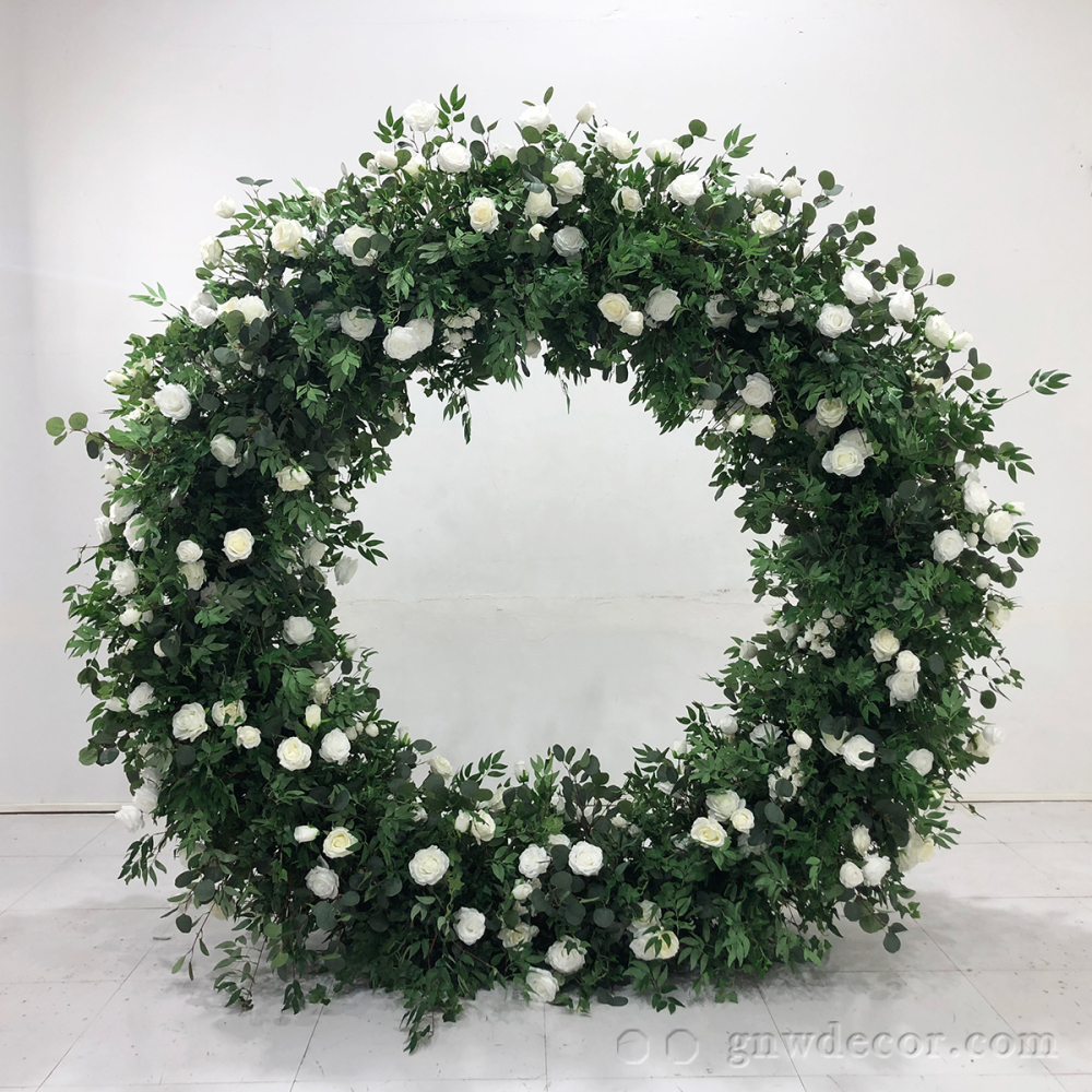 Artificial flower arch : circle ring shape