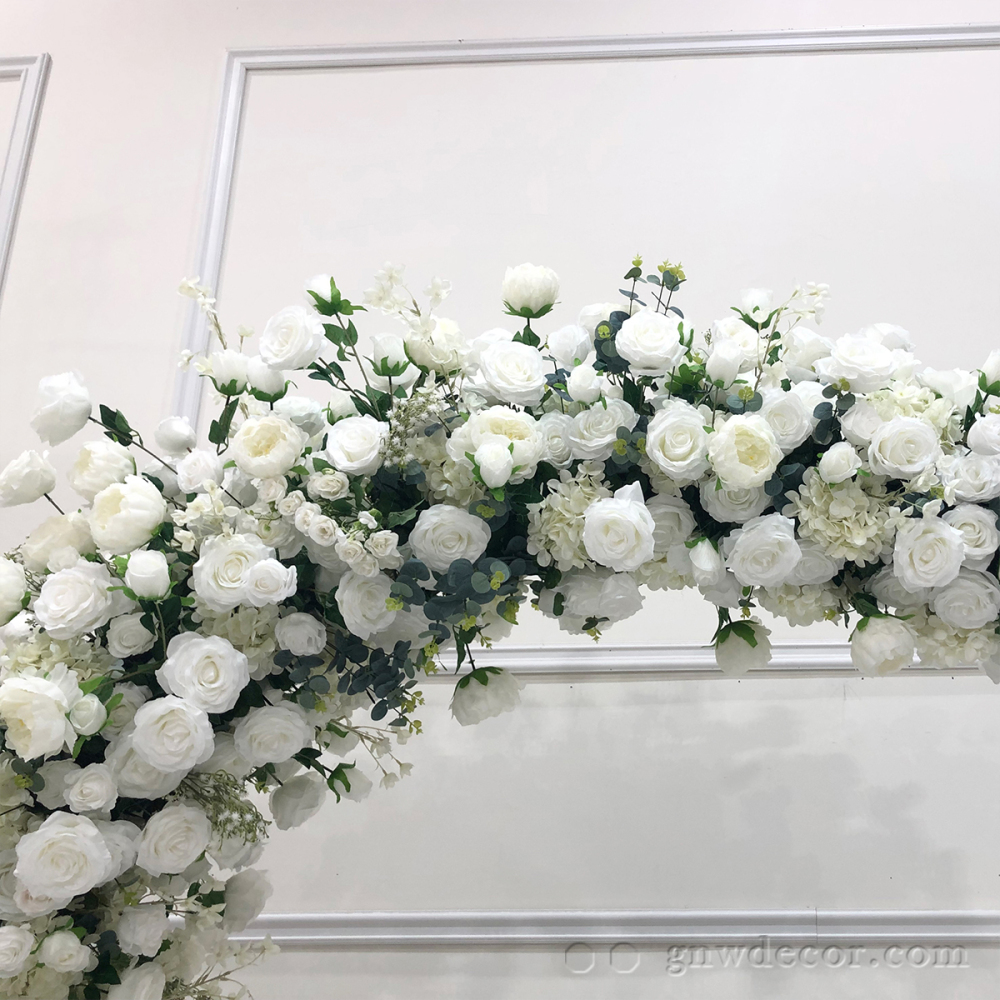 Artificial flower arch : circle ring shape