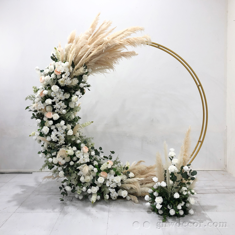 Artificial flower arch : circle ring shape