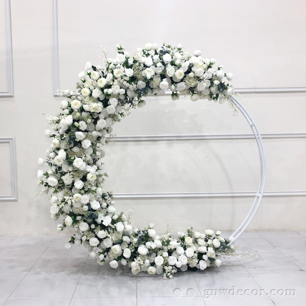 Artificial flower arch : circle ring shape