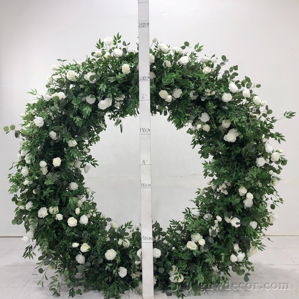 Artificial flower arch : circle ring shape