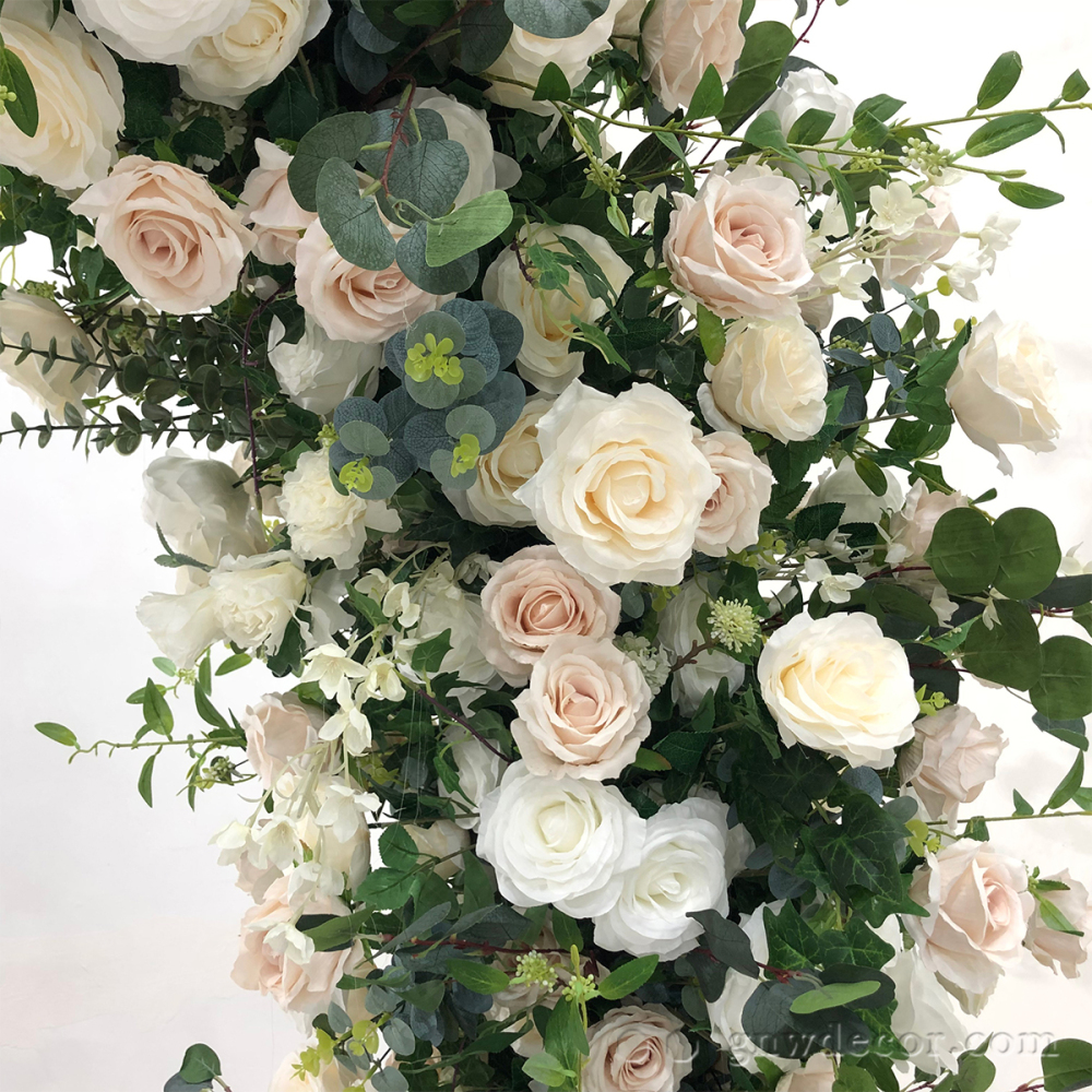 Artificial flower arch : circle ring shape