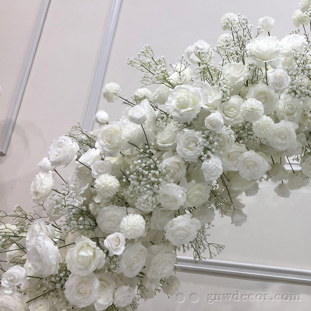Artificial flower arch : circle ring shape
