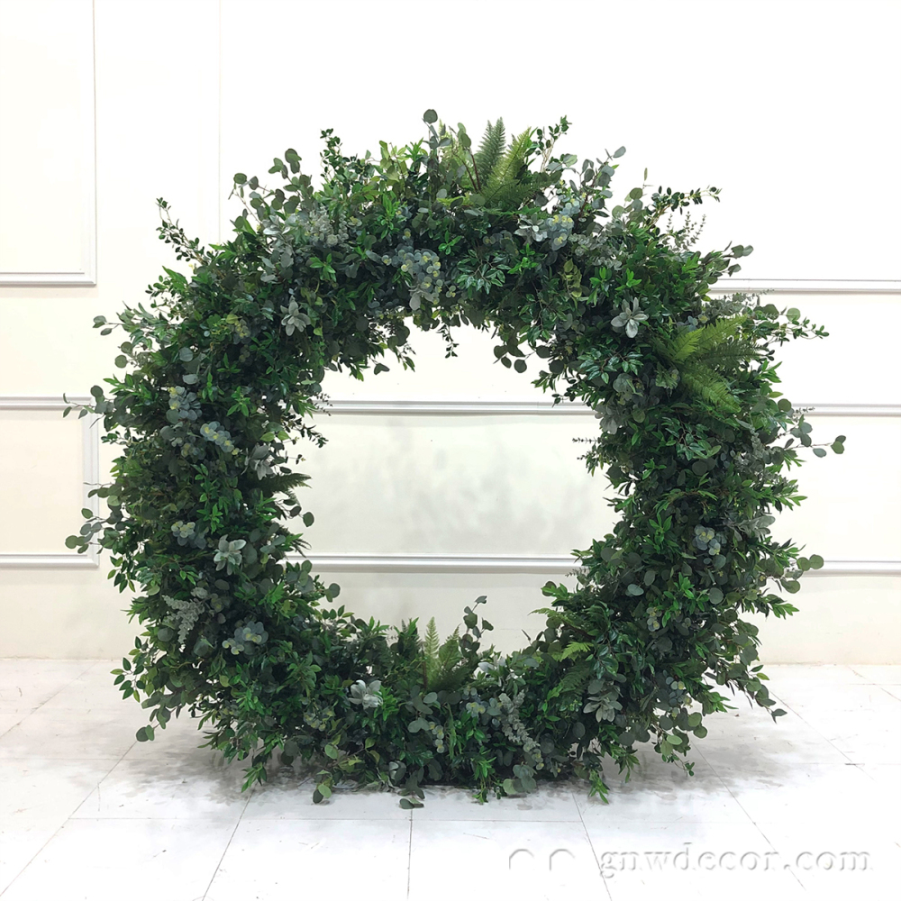 Artificial flower arch : circle ring shape