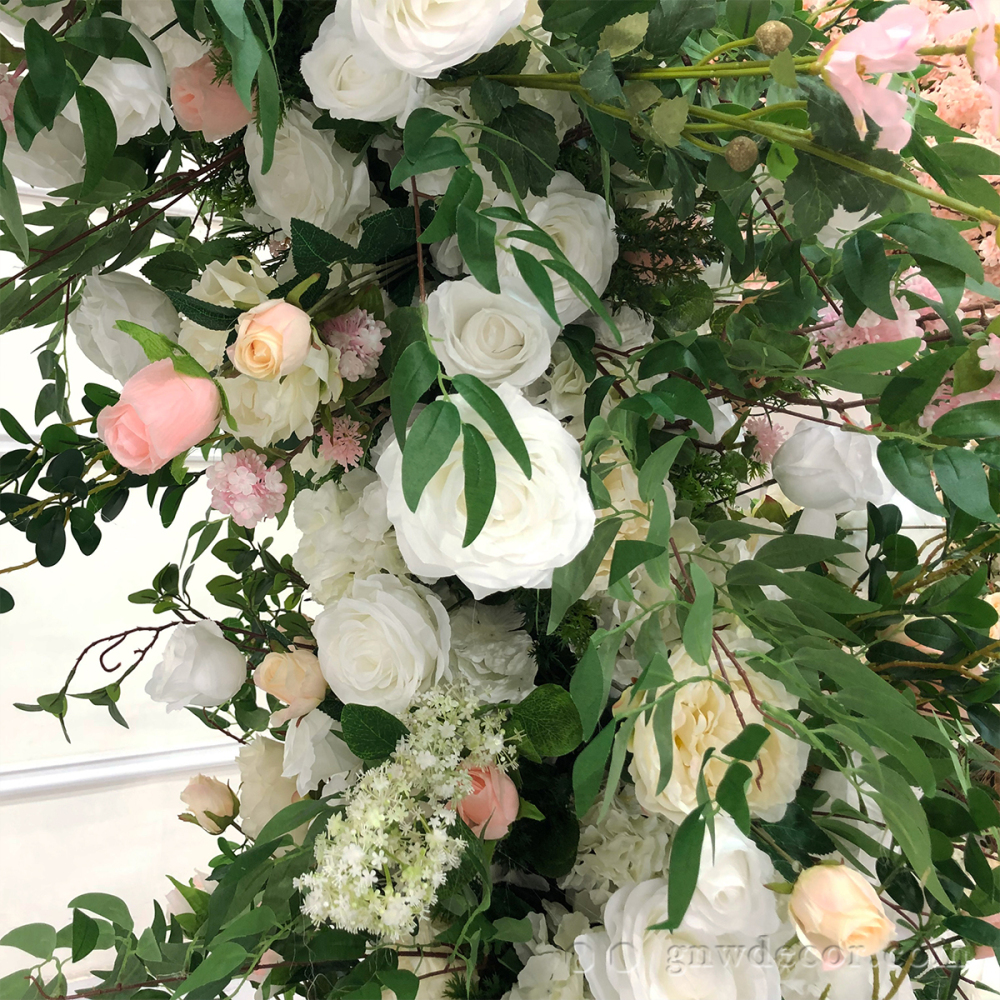 Artificial flower arch : circle ring shape