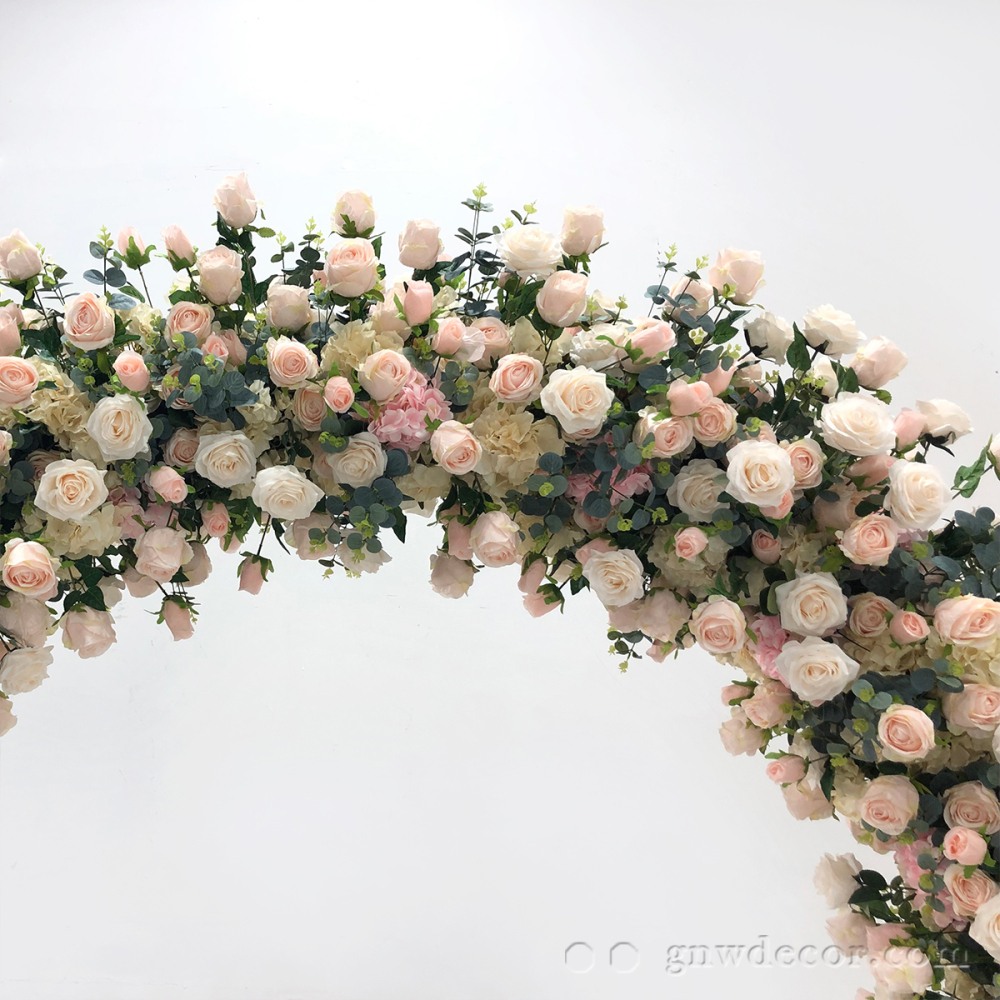Artificial flower arch : circle ring shape