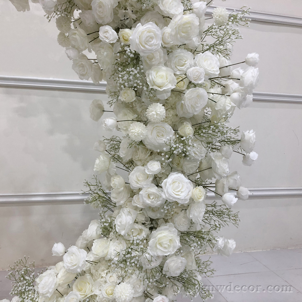 Artificial flower arch : circle ring shape