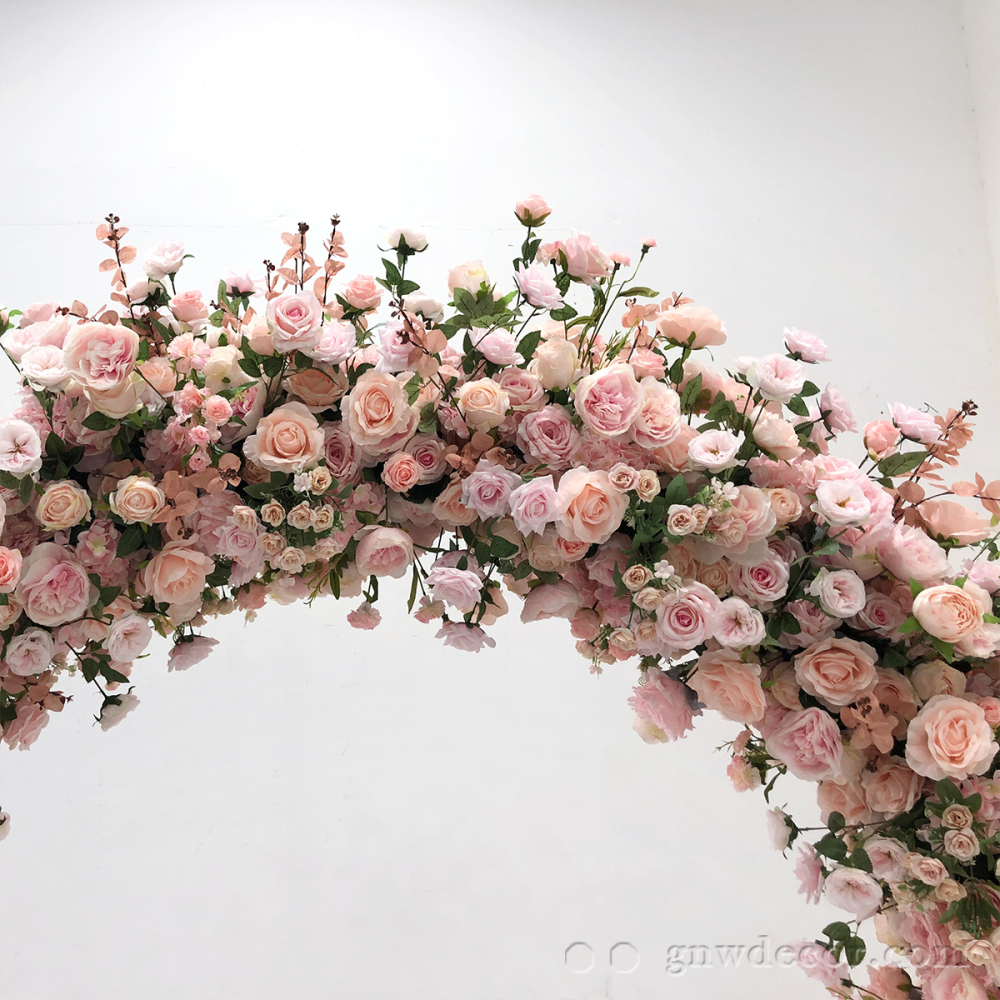 Artificial flower arch : circle ring shape