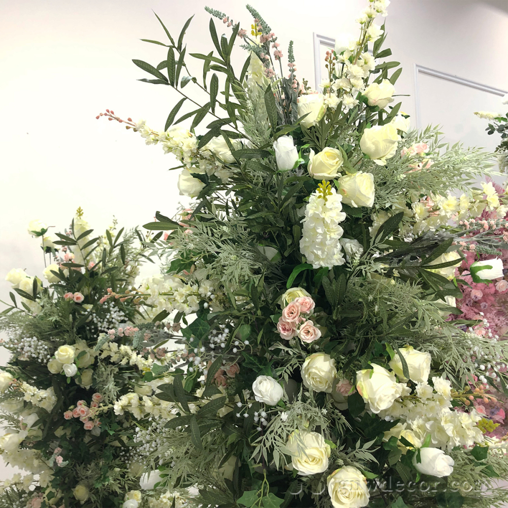 Artificial flower arch : 11 pillars