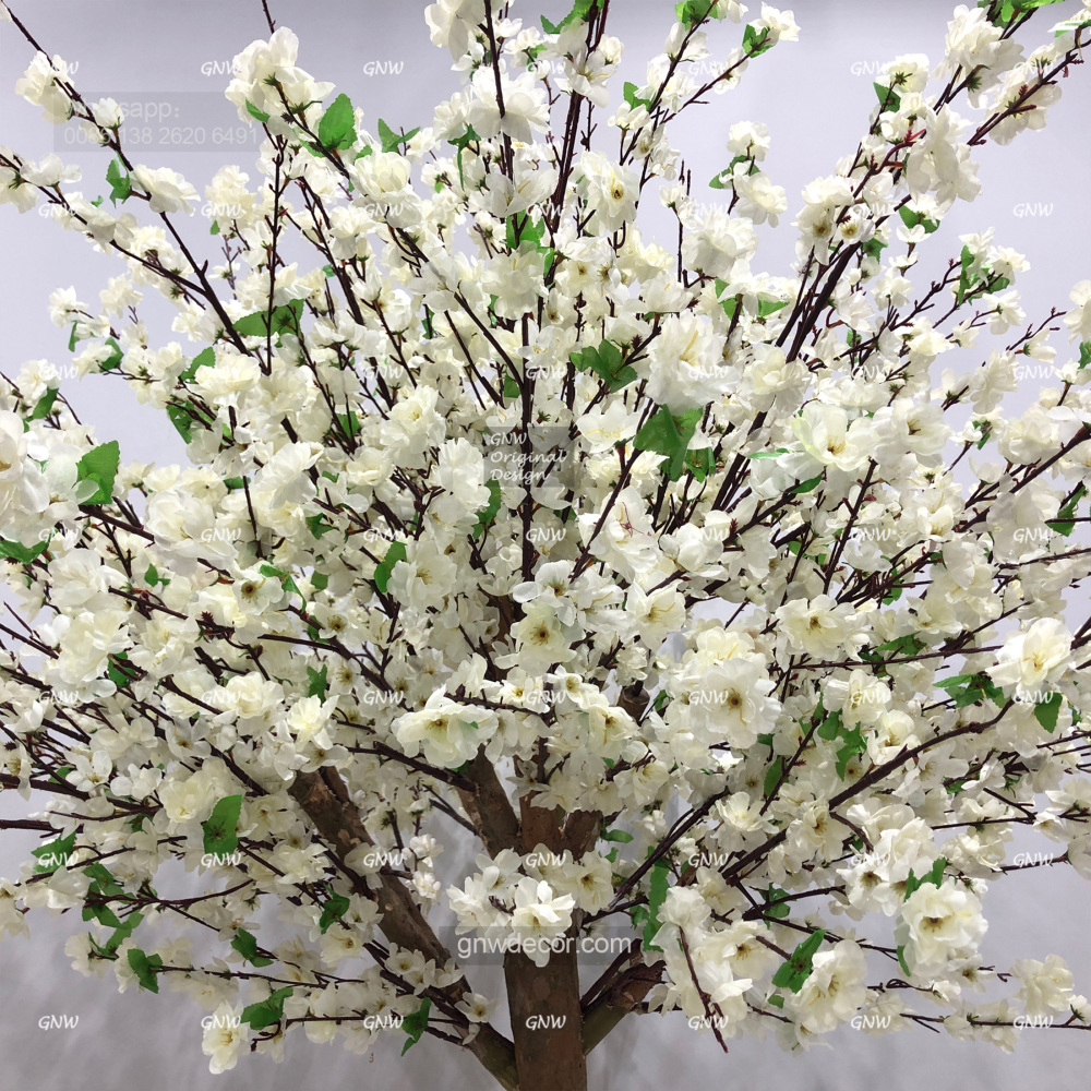 Artificial flower tree for table centerpiece