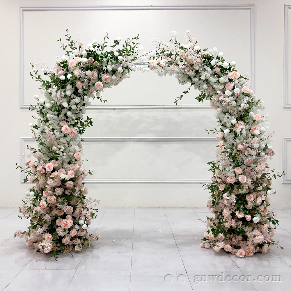 Artificial flower arch : 11 pillars