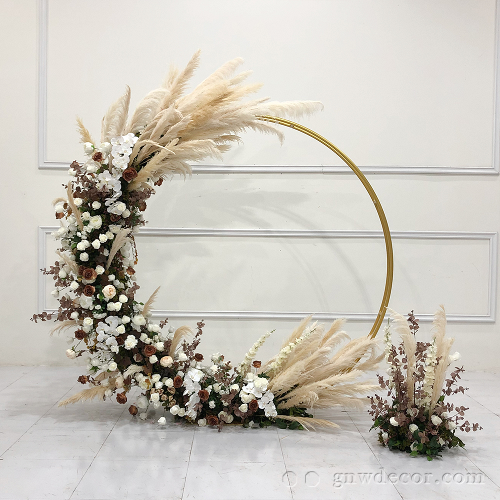 Artificial flower arch : circle ring shape