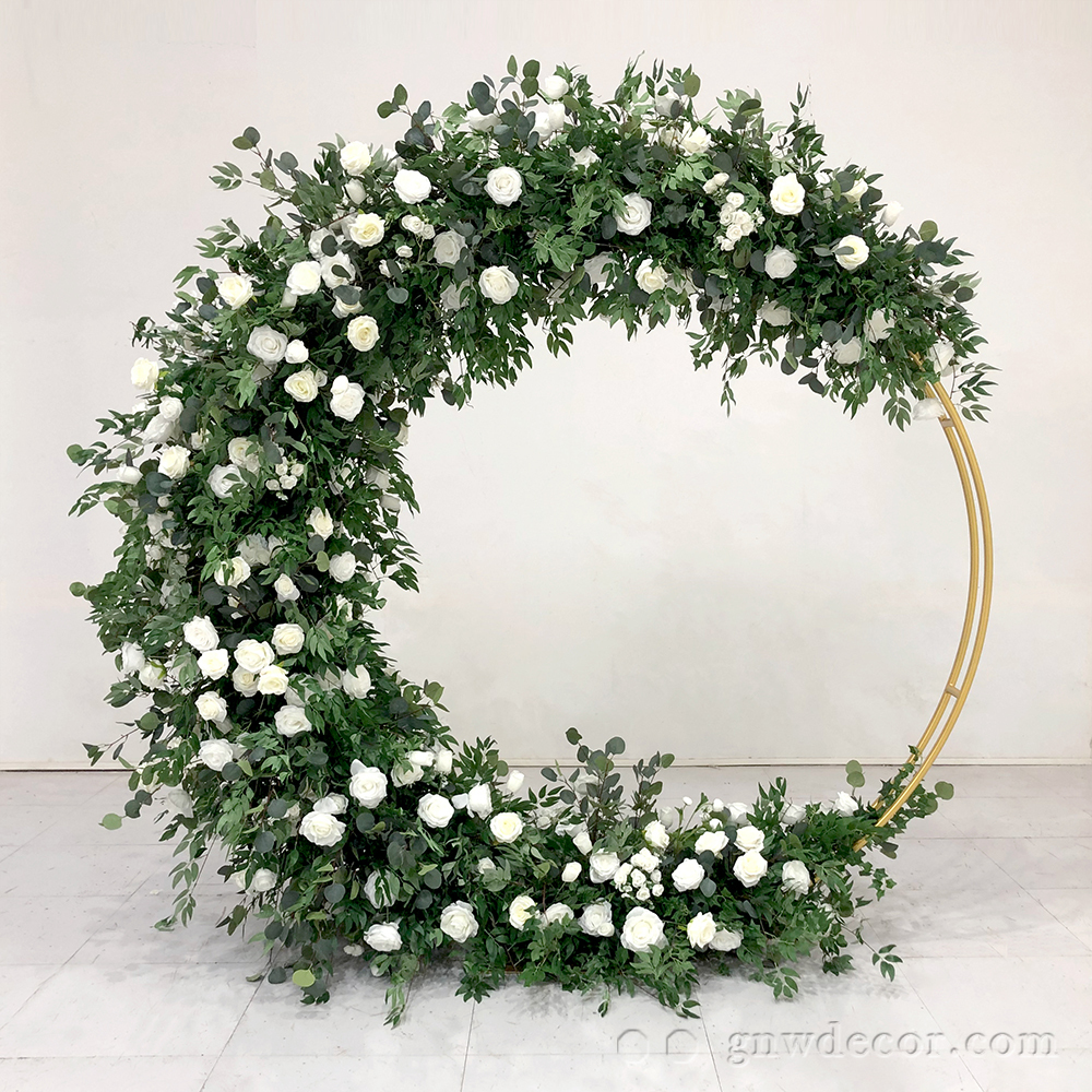 Artificial flower arch : circle ring shape