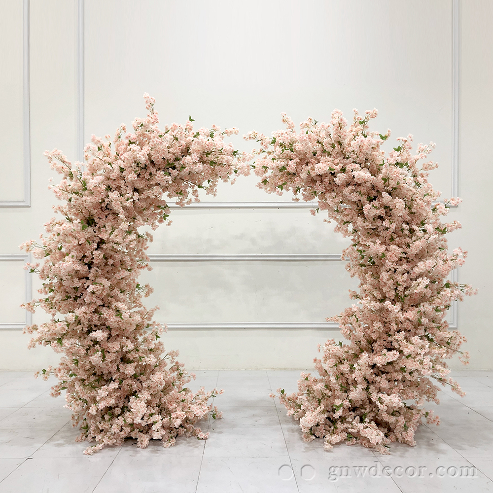 Artificial flower arch : 11 pillars