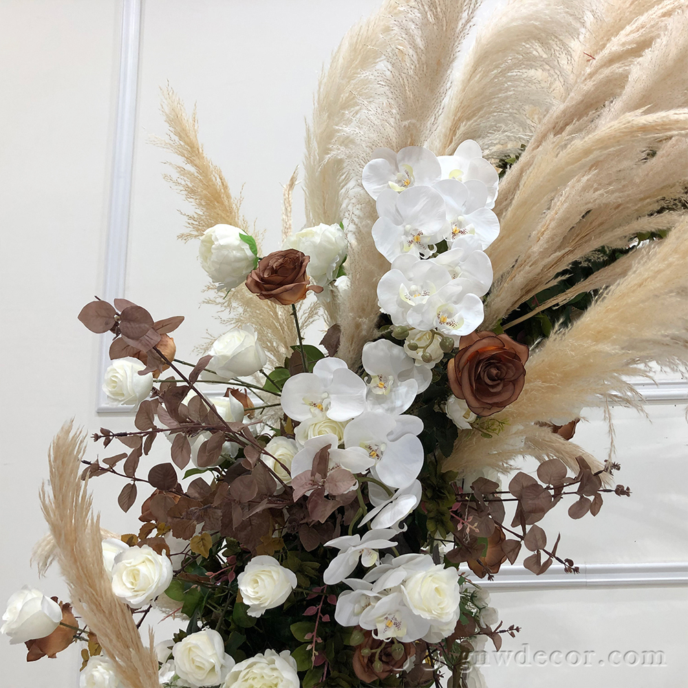 Artificial flower arch : circle ring shape