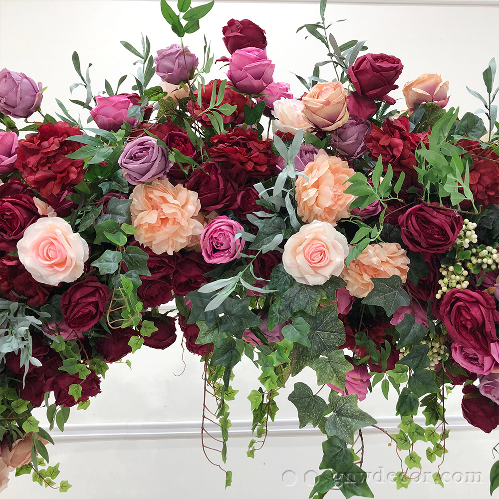 Artificial flower arch : circle ring shape