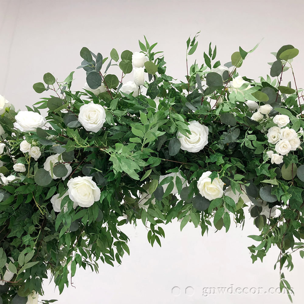 Artificial flower arch : circle ring shape