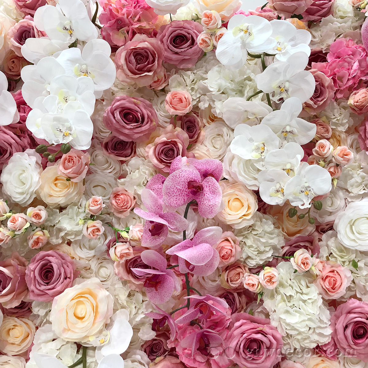 Artificial flower wall 8ft x 8ft