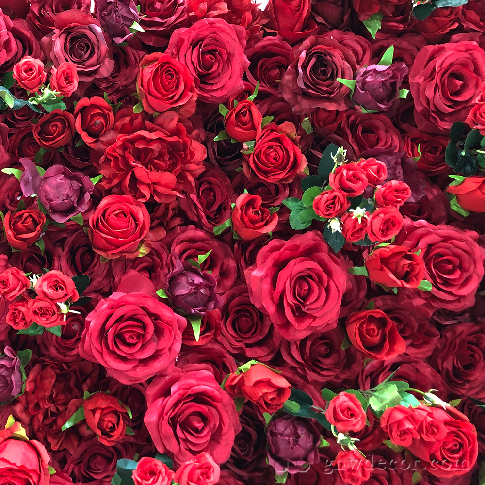 Artificial flower wall 8ft x 8ft