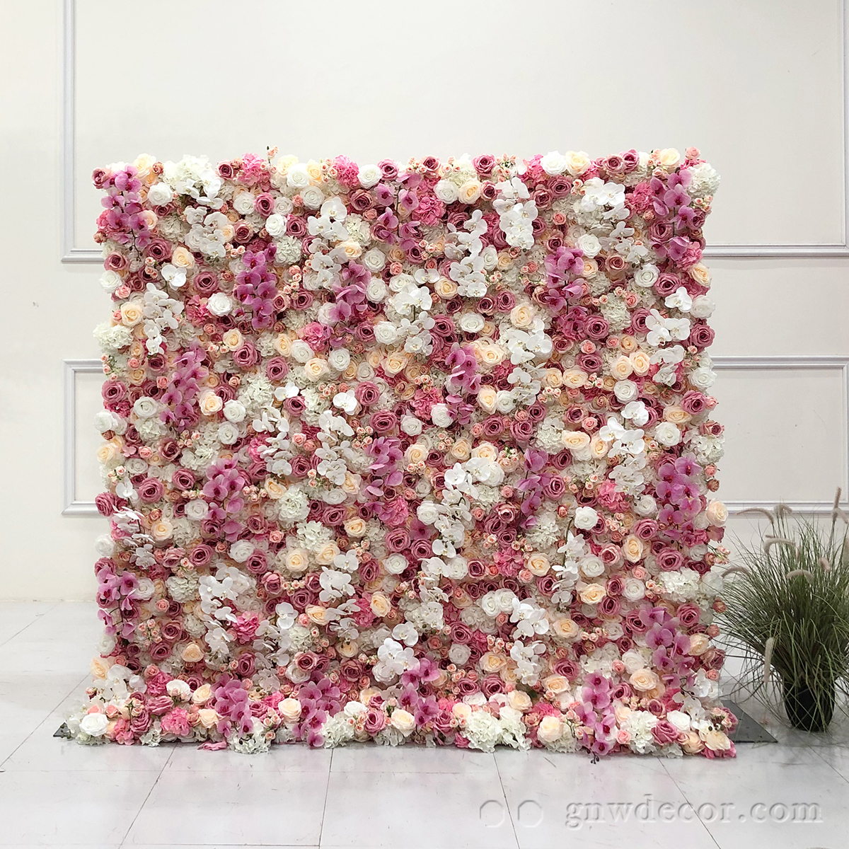Artificial flower wall 8ft x 8ft