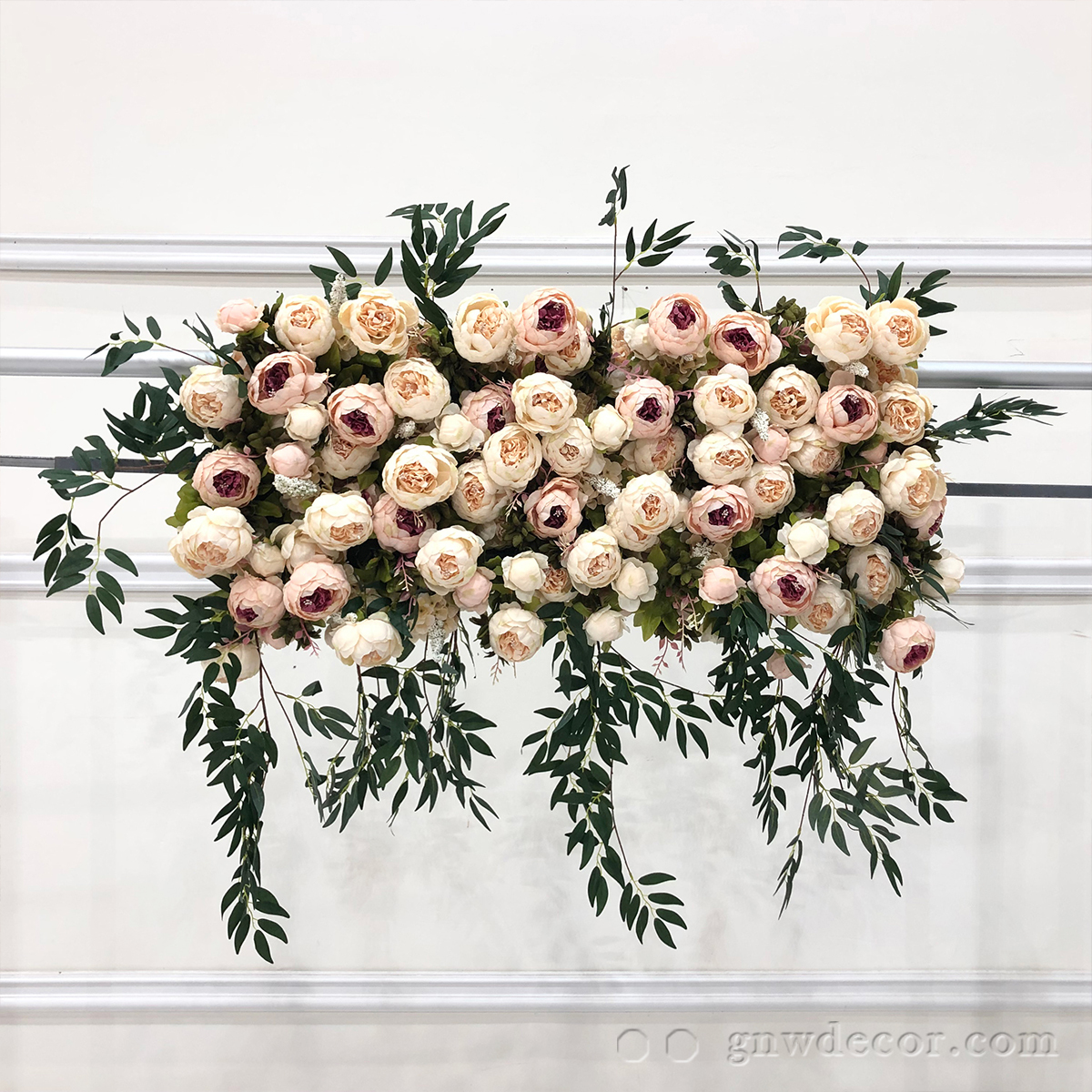 Artificial flower top table runner strip