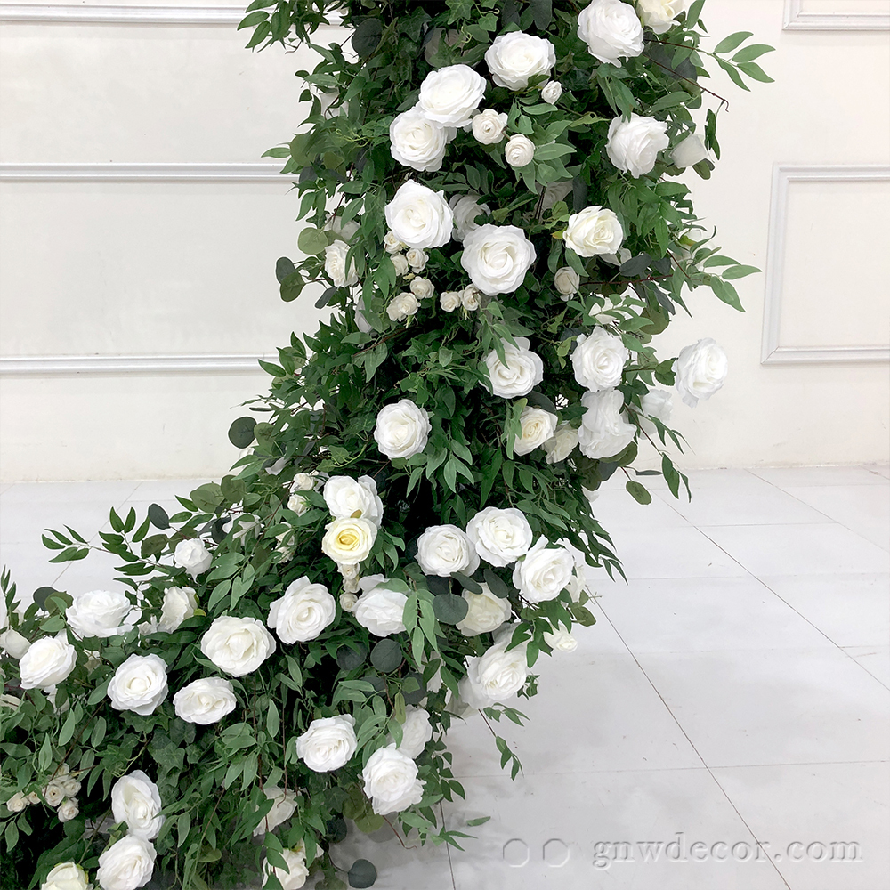 Artificial flower arch : circle ring shape