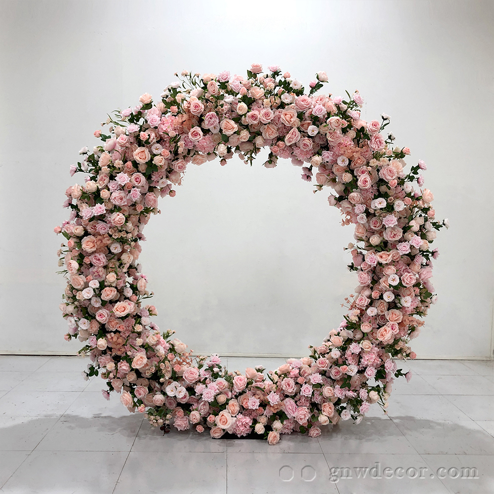 Artificial flower arch : circle ring shape