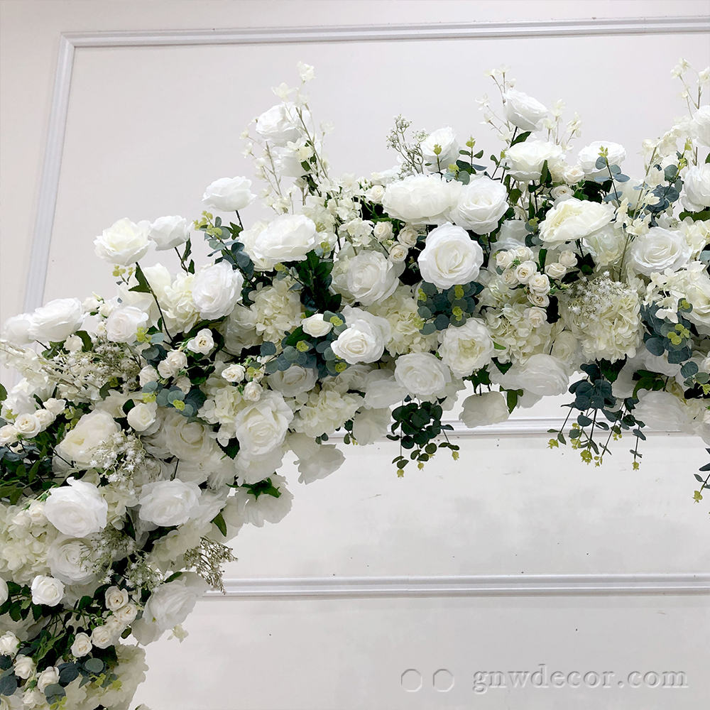 Artificial flower arch : circle ring shape
