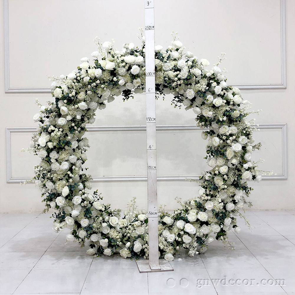 Artificial flower arch : circle ring shape