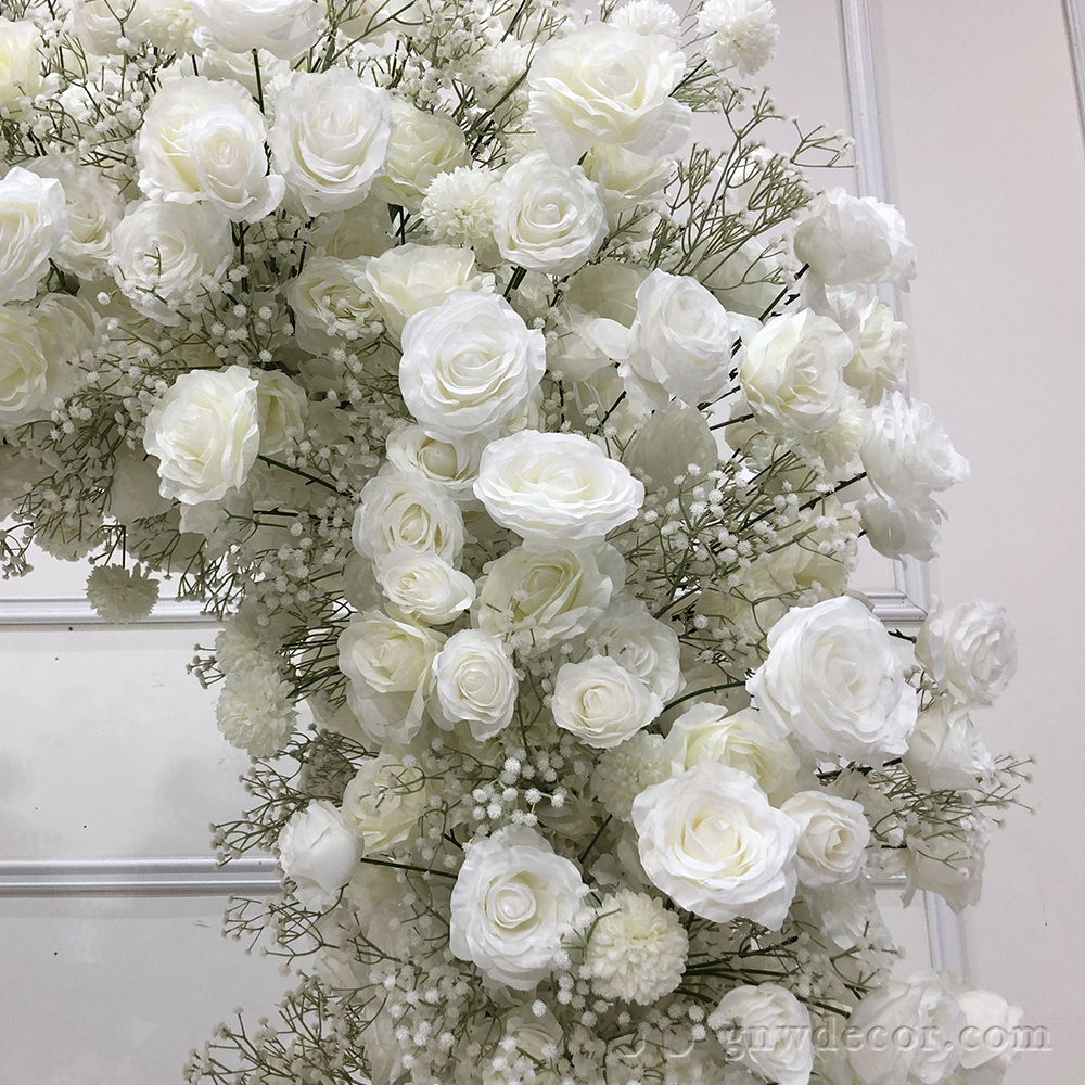 Artificial flower arch : heart shape