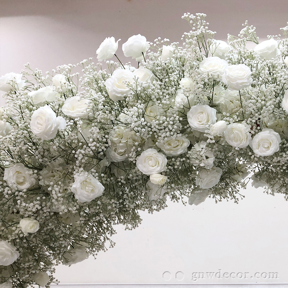 Artificial flower arch : circle ring shape