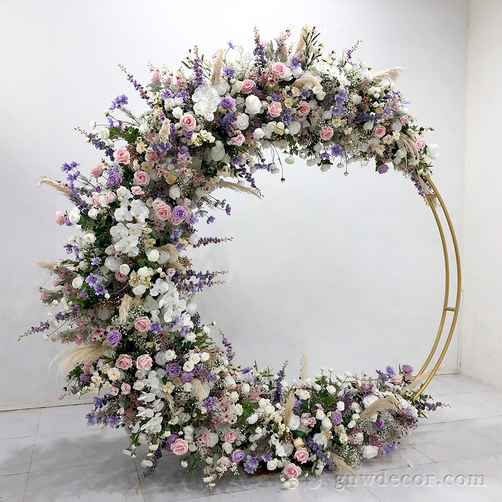 Artificial flower arch : circle ring shape