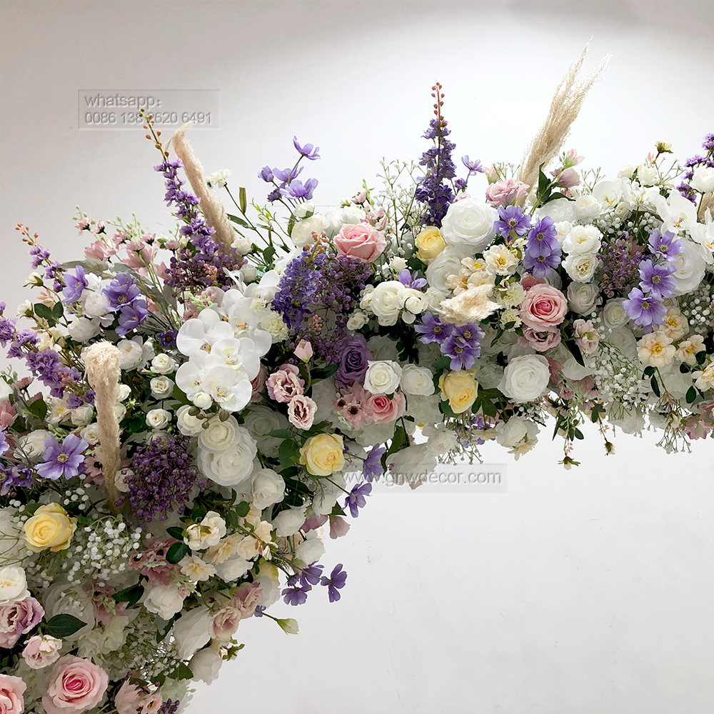 Artificial flower arch : circle ring shape