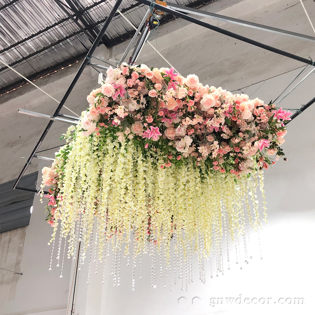 Artificial flower for ceiling decoration