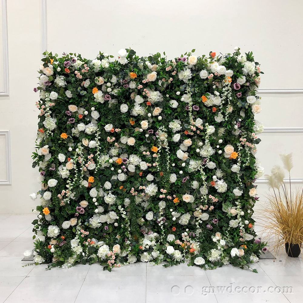 Artificial flower wall 8ft x 8ft