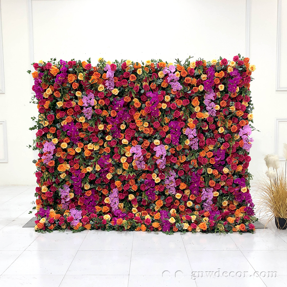 Artificial flower wall 8ft x 10ft