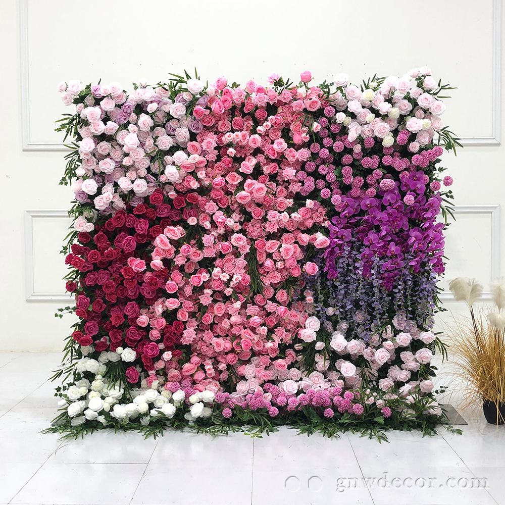 Artificial flower wall 8ft x 8ft