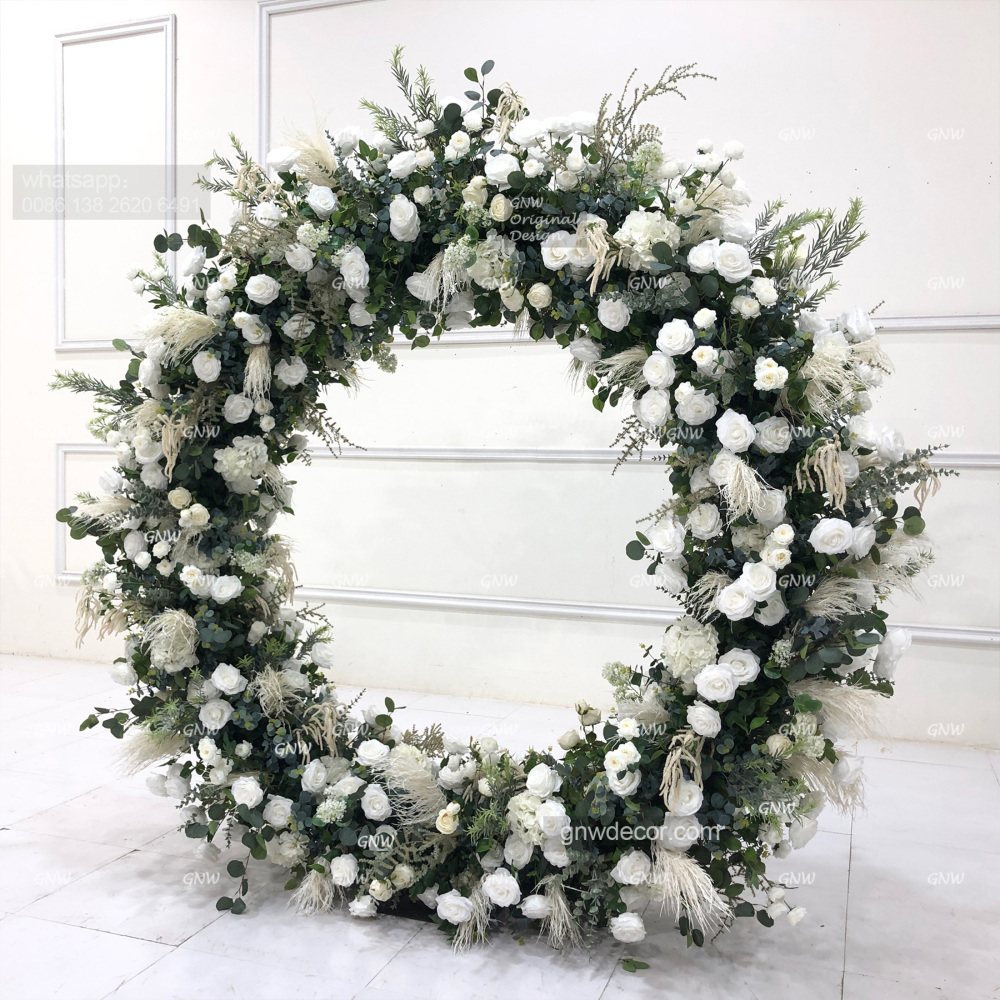 Artificial flower arch : circle ring shape