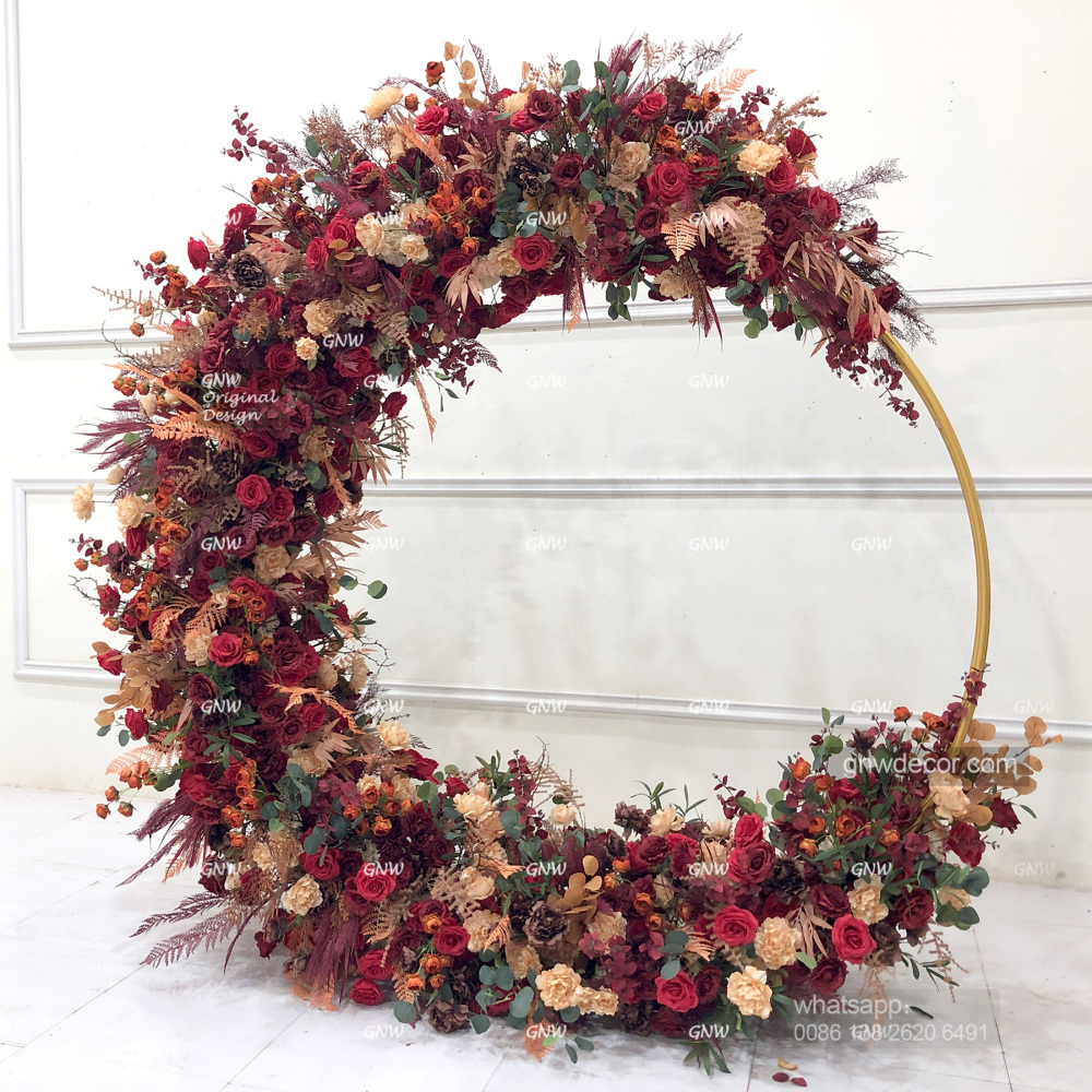 Artificial flower arch : circle ring shape