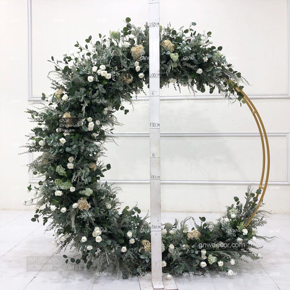 Artificial flower arch : circle ring shape