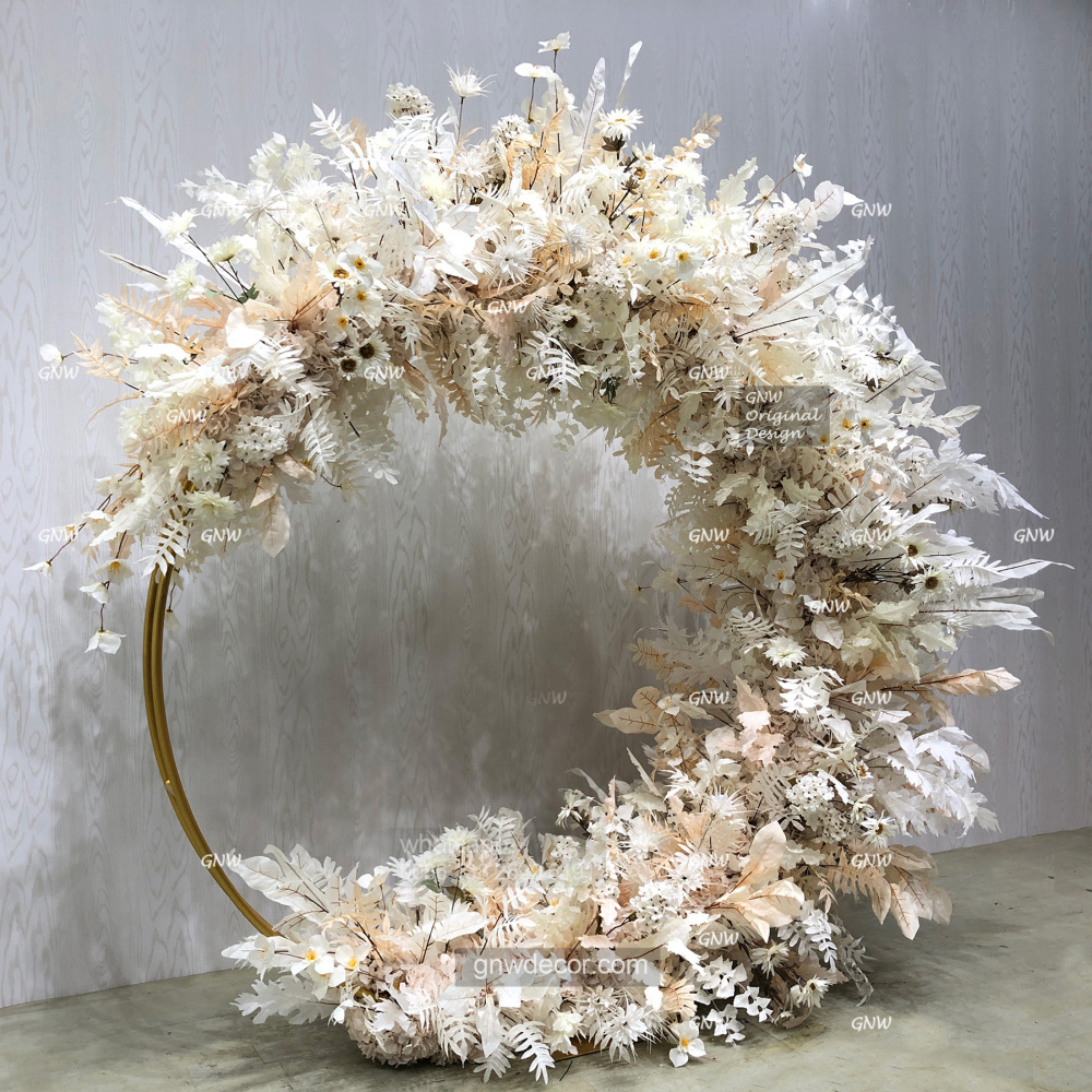 Artificial flower arch : circle ring shape